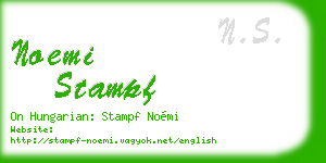 noemi stampf business card